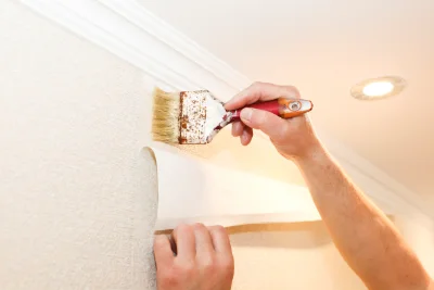 Pose de papier peint à Bougnon — revêtements muraux et toiles de verre